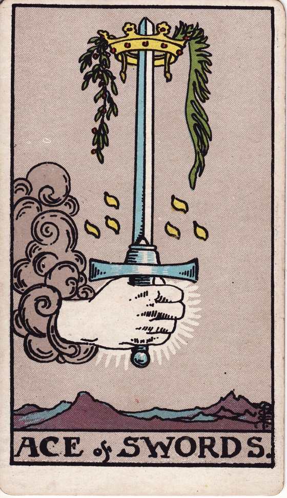 宝剑王牌 Rider–Waite–Smith tarot card