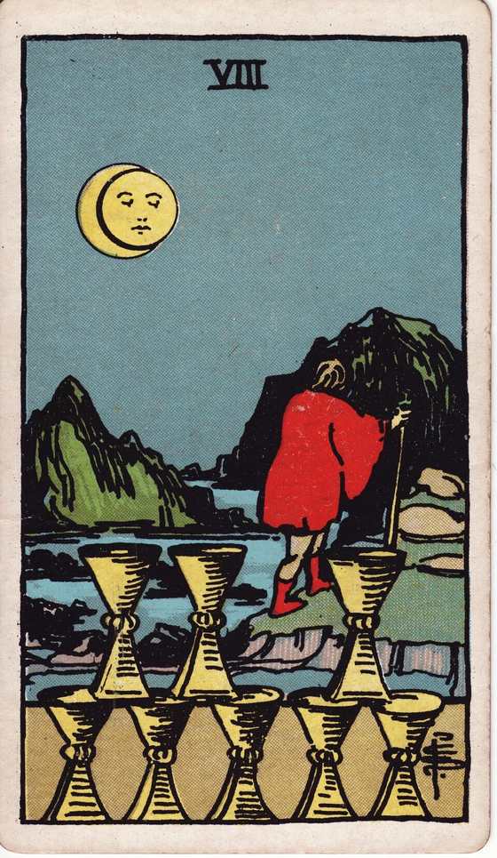 圣杯八 Rider–Waite–Smith tarot card