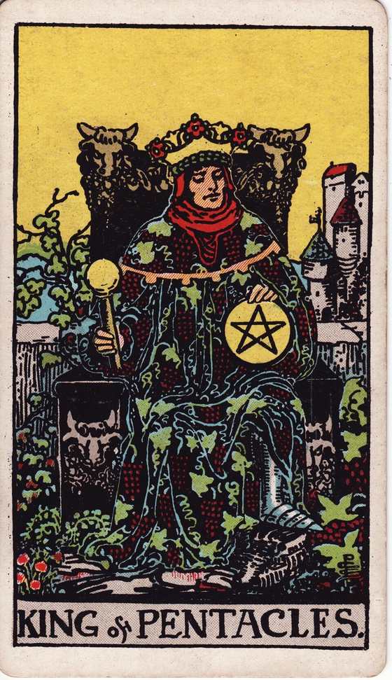 星币国王 Rider–Waite–Smith tarot card