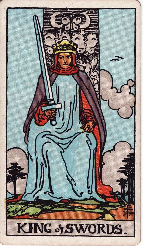 宝剑国王 Rider–Waite–Smith tarot card