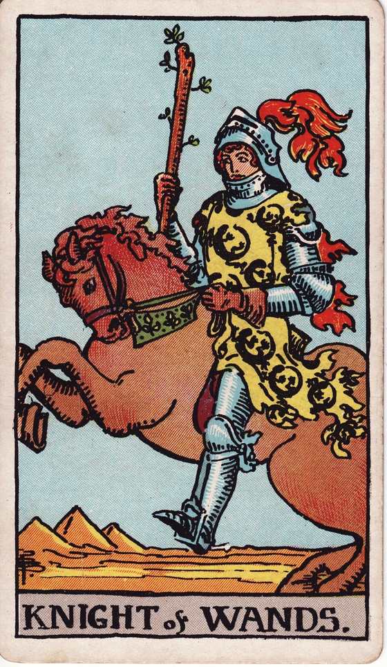 权杖骑士 Rider–Waite–Smith tarot card