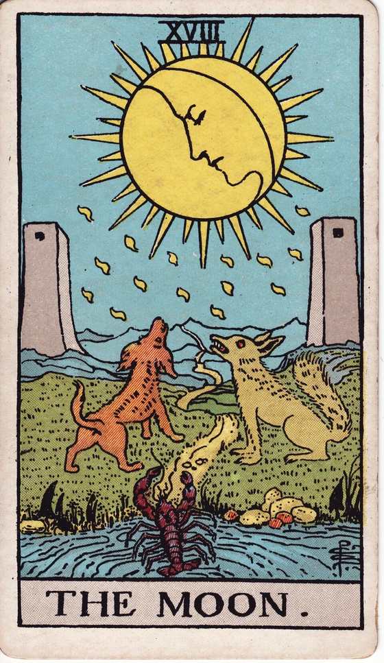 月亮 Rider–Waite–Smith tarot card