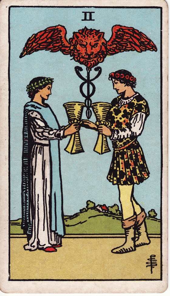 圣杯二 Rider–Waite–Smith tarot card