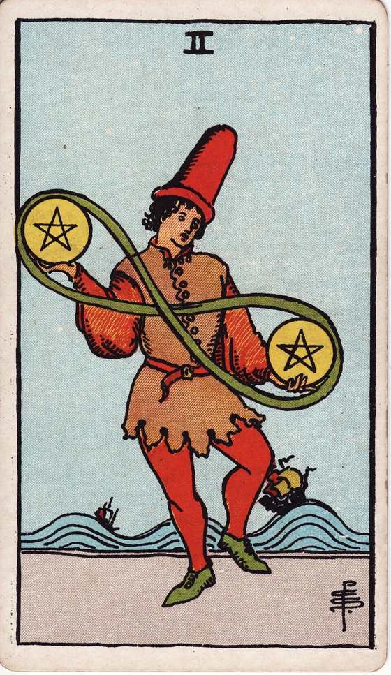 星币二 Rider–Waite–Smith tarot card